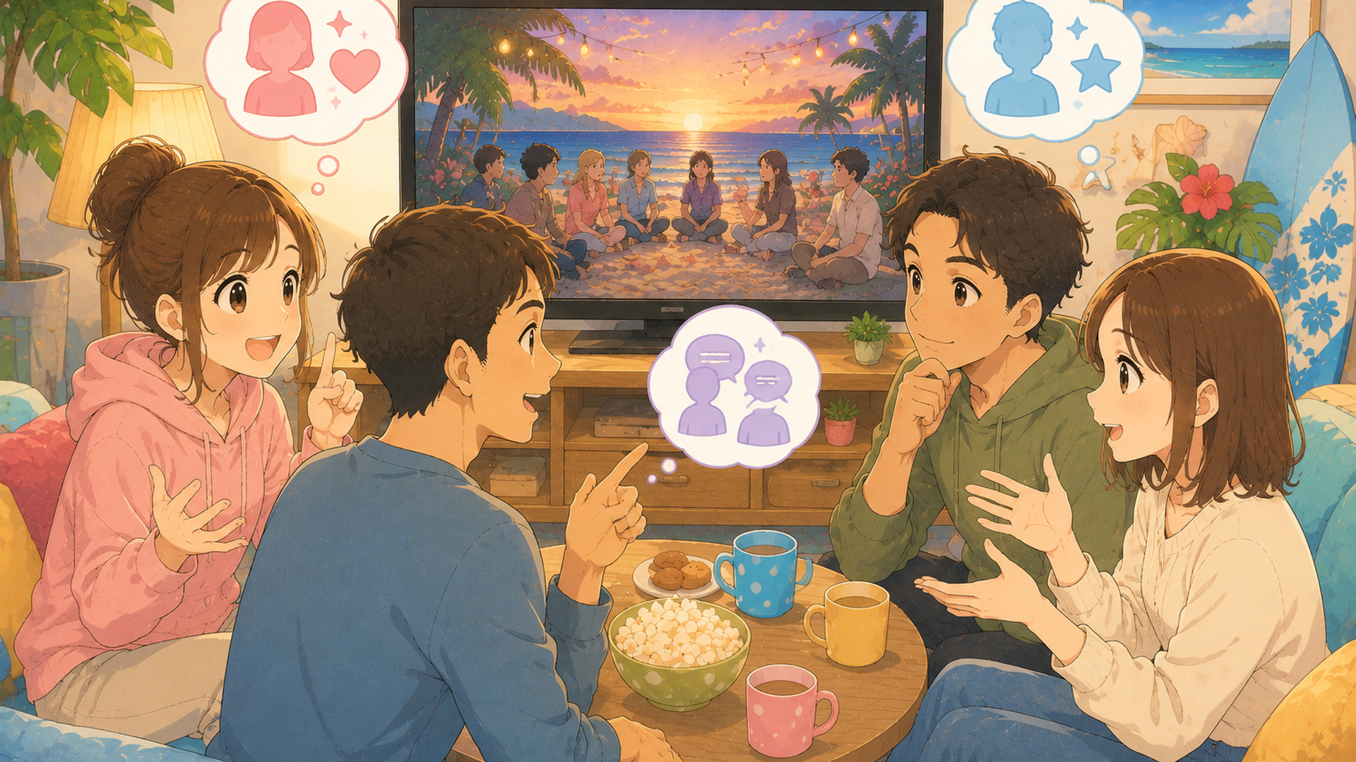スマートフォンでラブ上等2の人物情報を確認しながらありすてぃんについて調べる視聴者